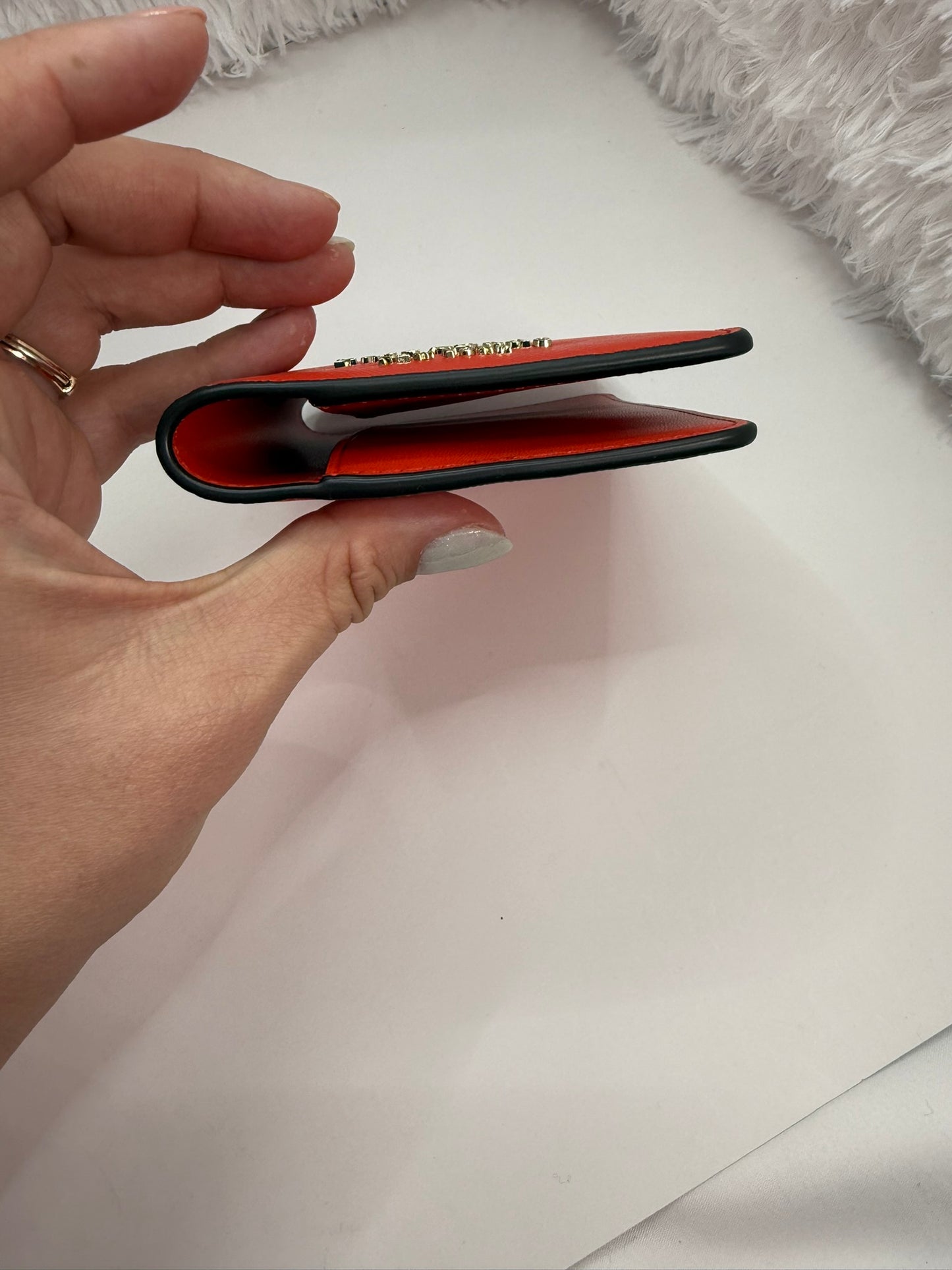KATE SPADE Red Passport Holder/Wallet
