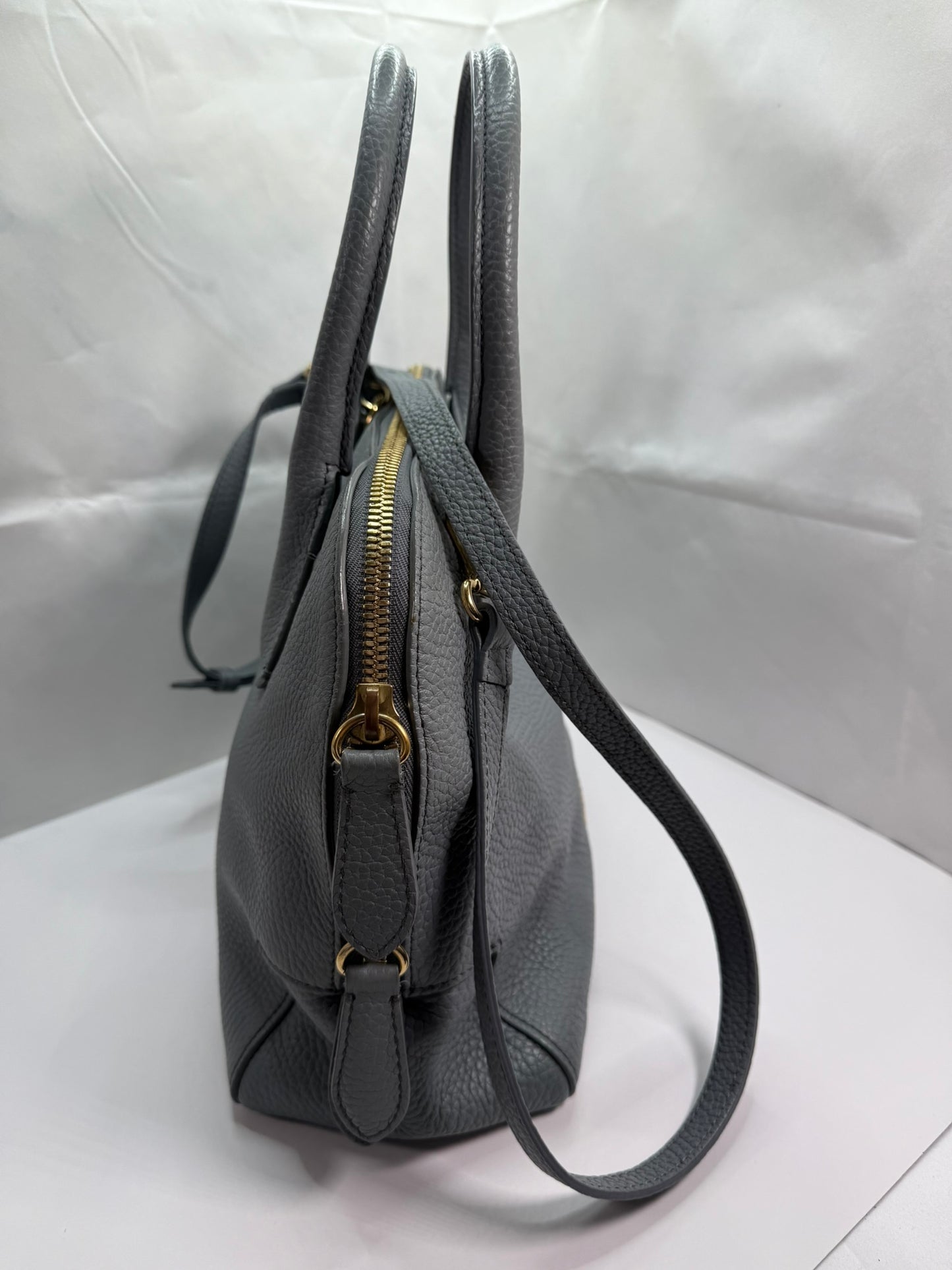 BURBERRY Greenwood Bowling Bag Grainy Leather