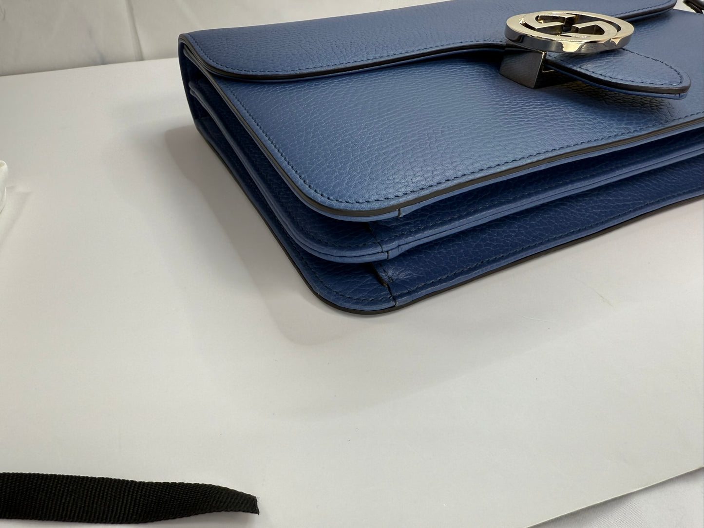 GUCCI Medium Dollar Interlocking G Shoulder Bag