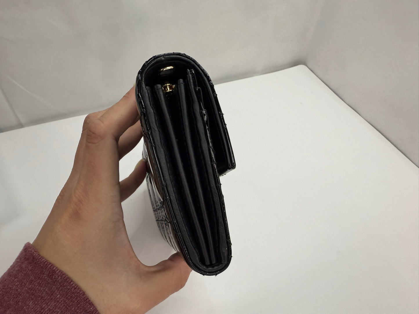 DIOR Cannage Patent leather Clutch